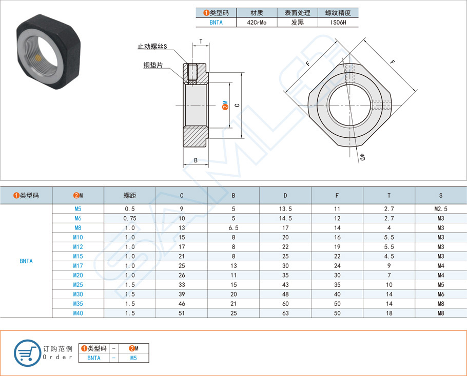軸承,鎖緊螺母,方形軸承